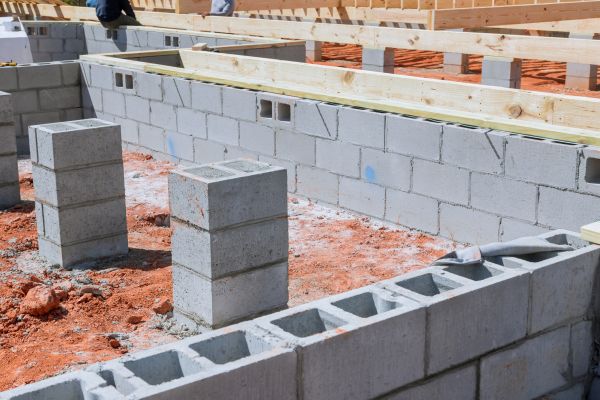 Cement Block Installation in Macomb